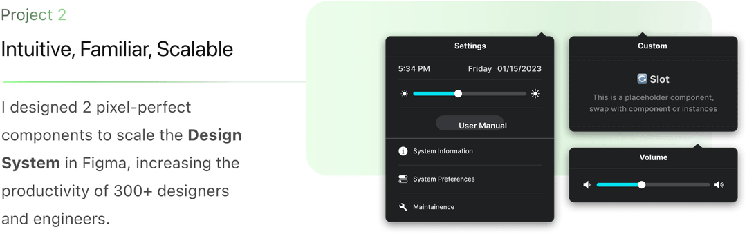 Project 2 — Intuitive, familiar, scalable